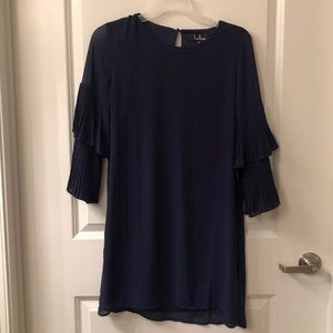 Lulus Ruffle Sleeve Dress
